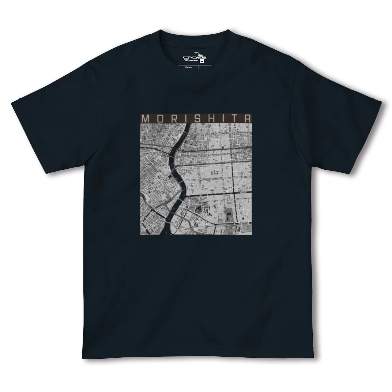 【森下(東京都)】地図柄ヘビーウェイトTシャツ