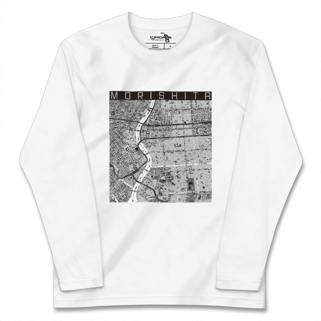 【森下(東京都)】地図柄ロングスリーブTシャツ