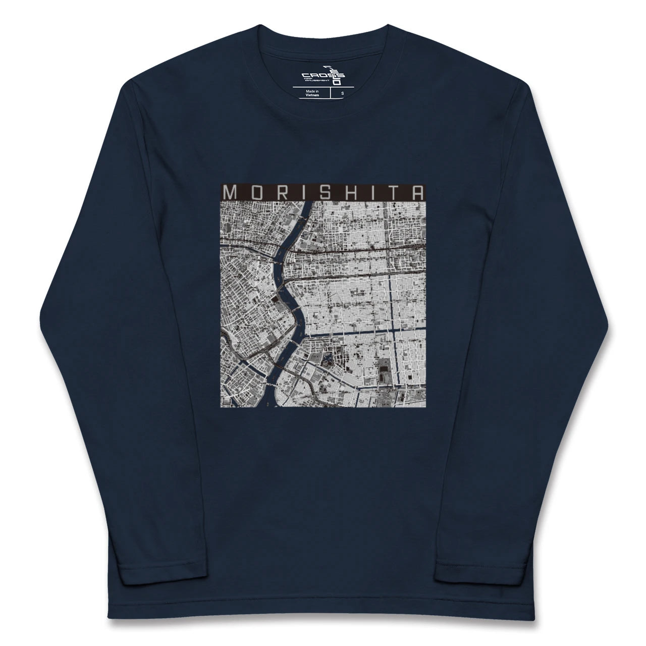 【森下(東京都)】地図柄ロングスリーブTシャツ