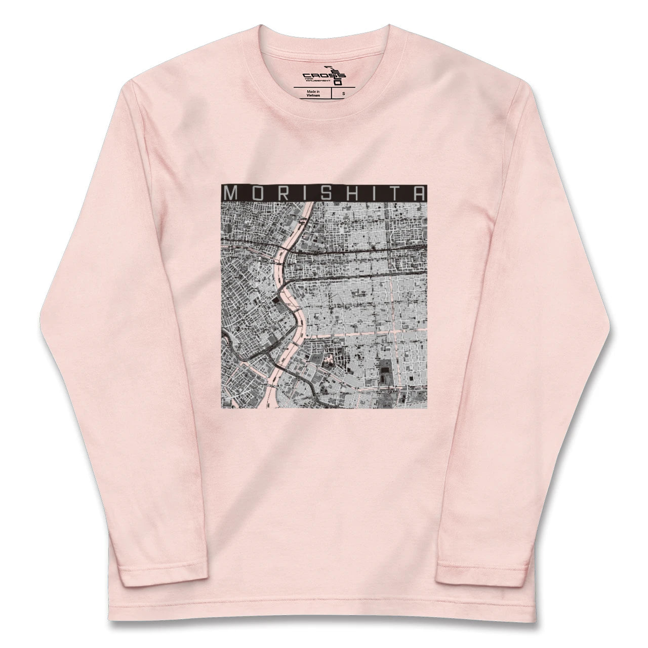 【森下(東京都)】地図柄ロングスリーブTシャツ