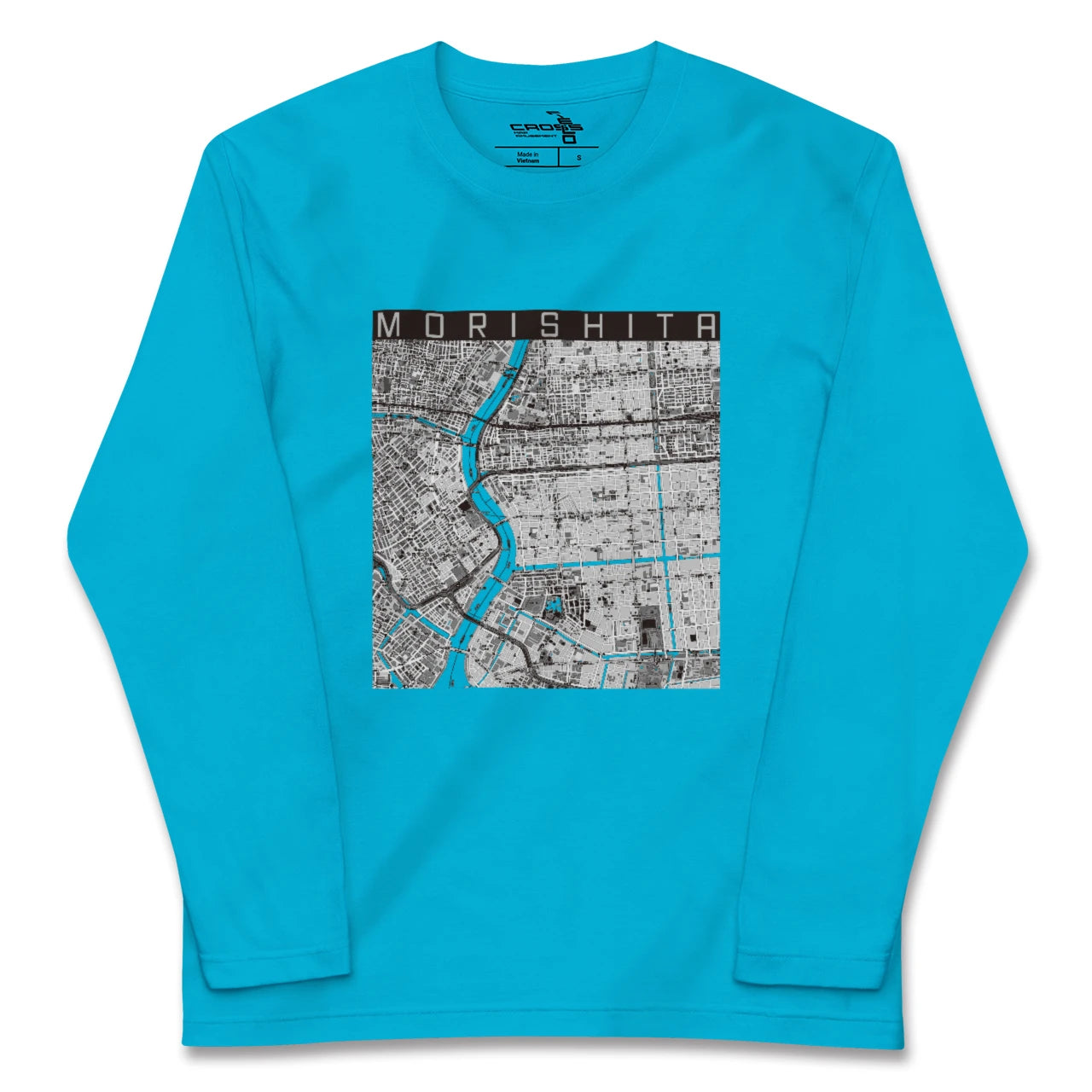 【森下(東京都)】地図柄ロングスリーブTシャツ