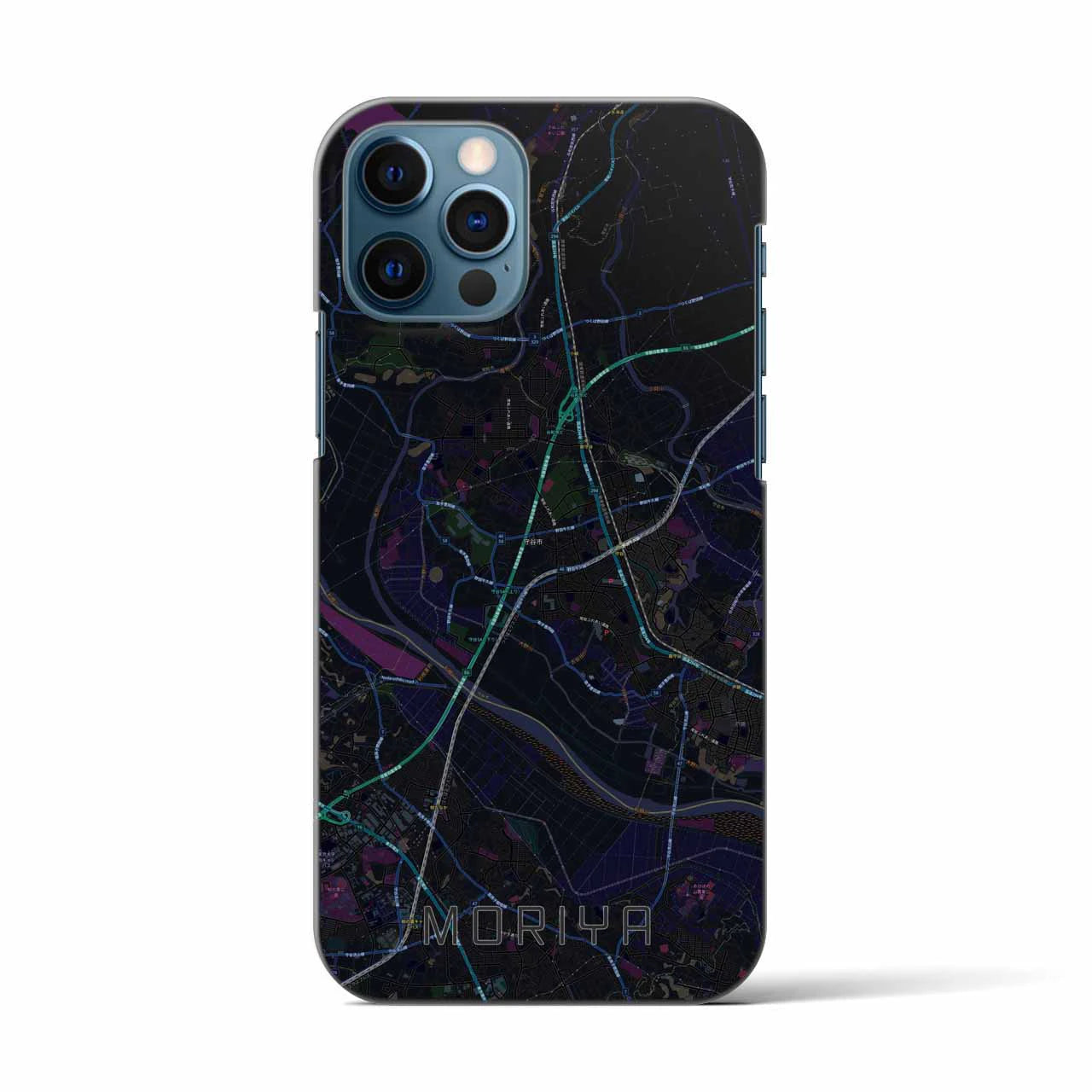 【守谷(茨城県)】地図柄iPhoneケース(バックカバータイプ)
