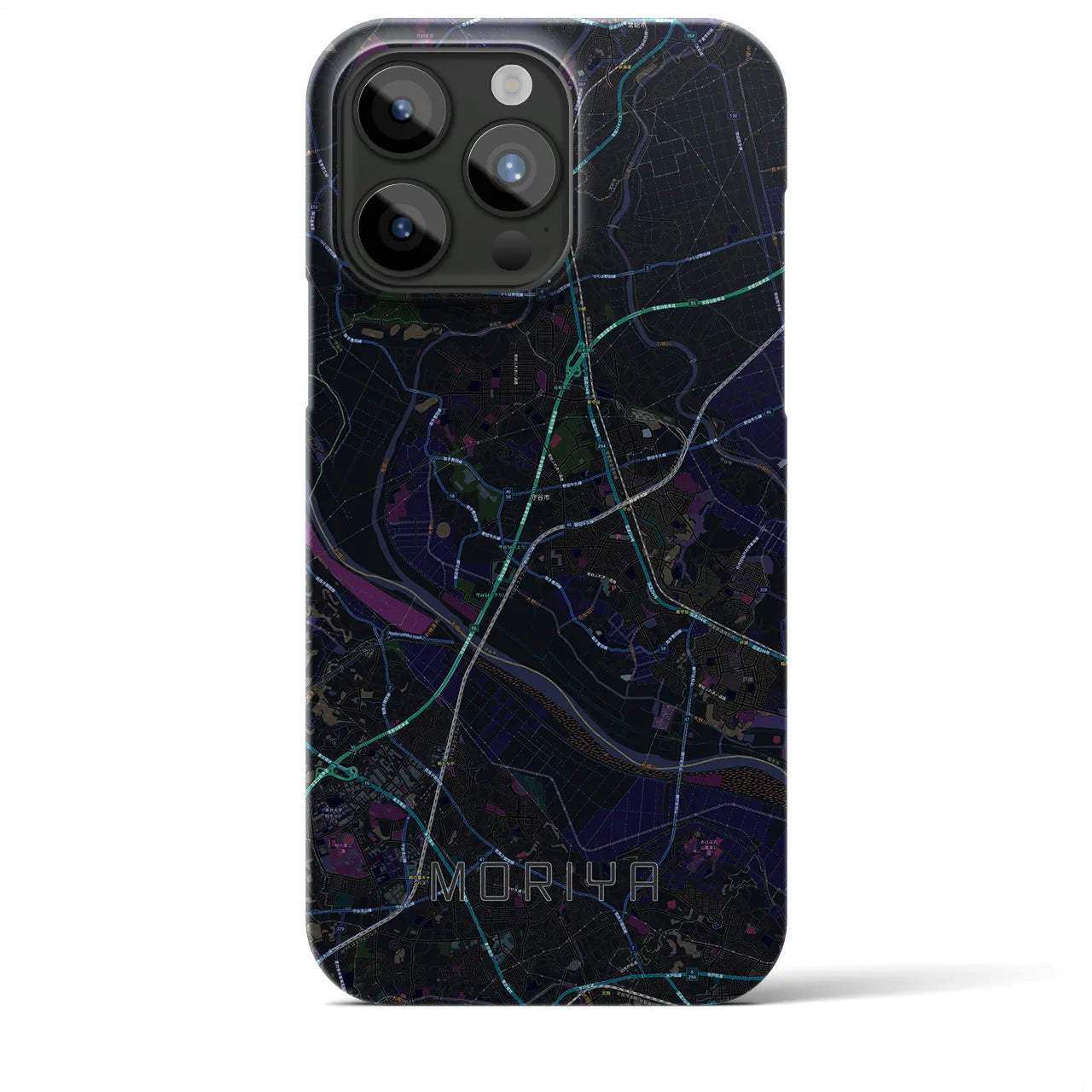 【守谷(茨城県)】地図柄iPhoneケース(バックカバータイプ)