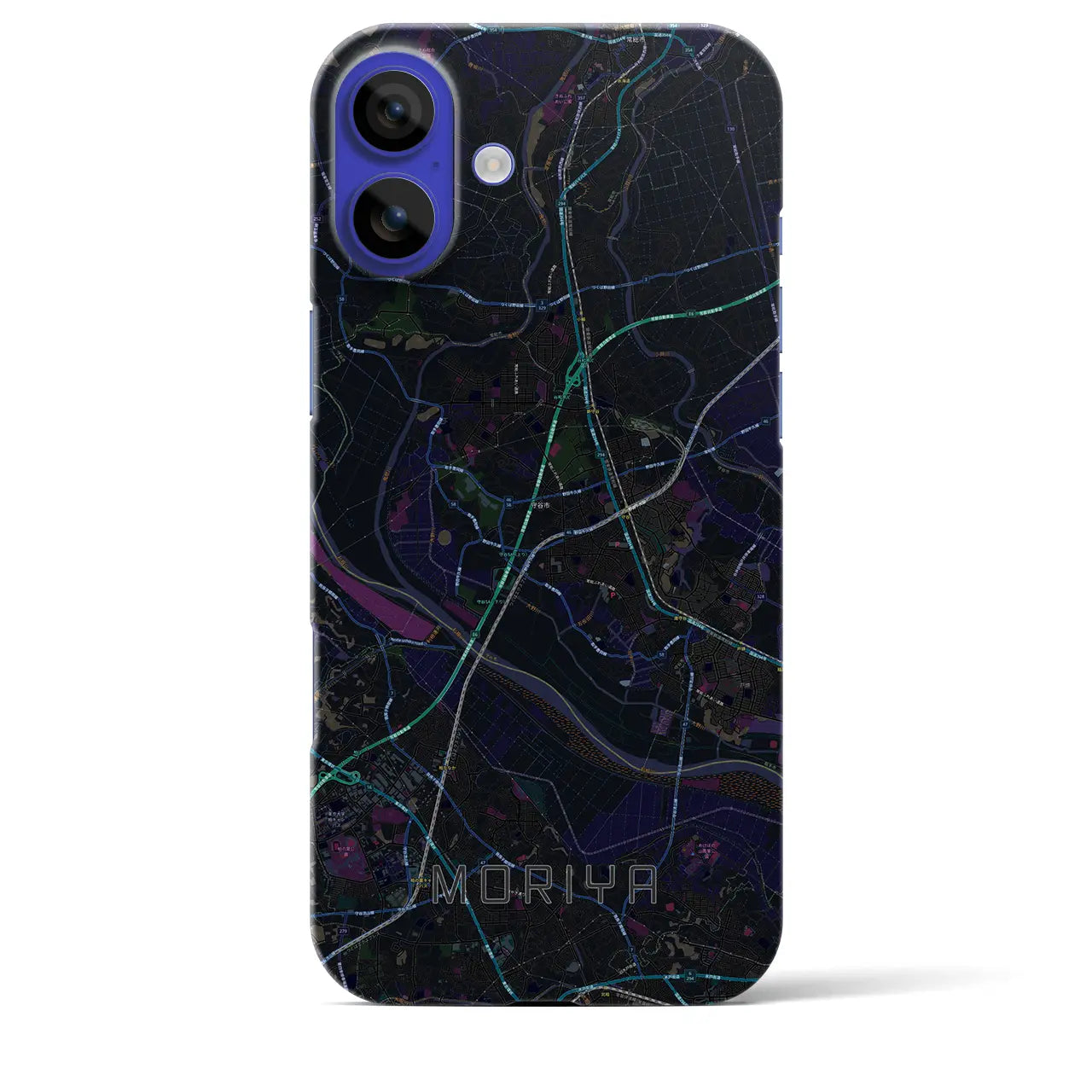 【守谷(茨城県)】地図柄iPhoneケース(バックカバータイプ)