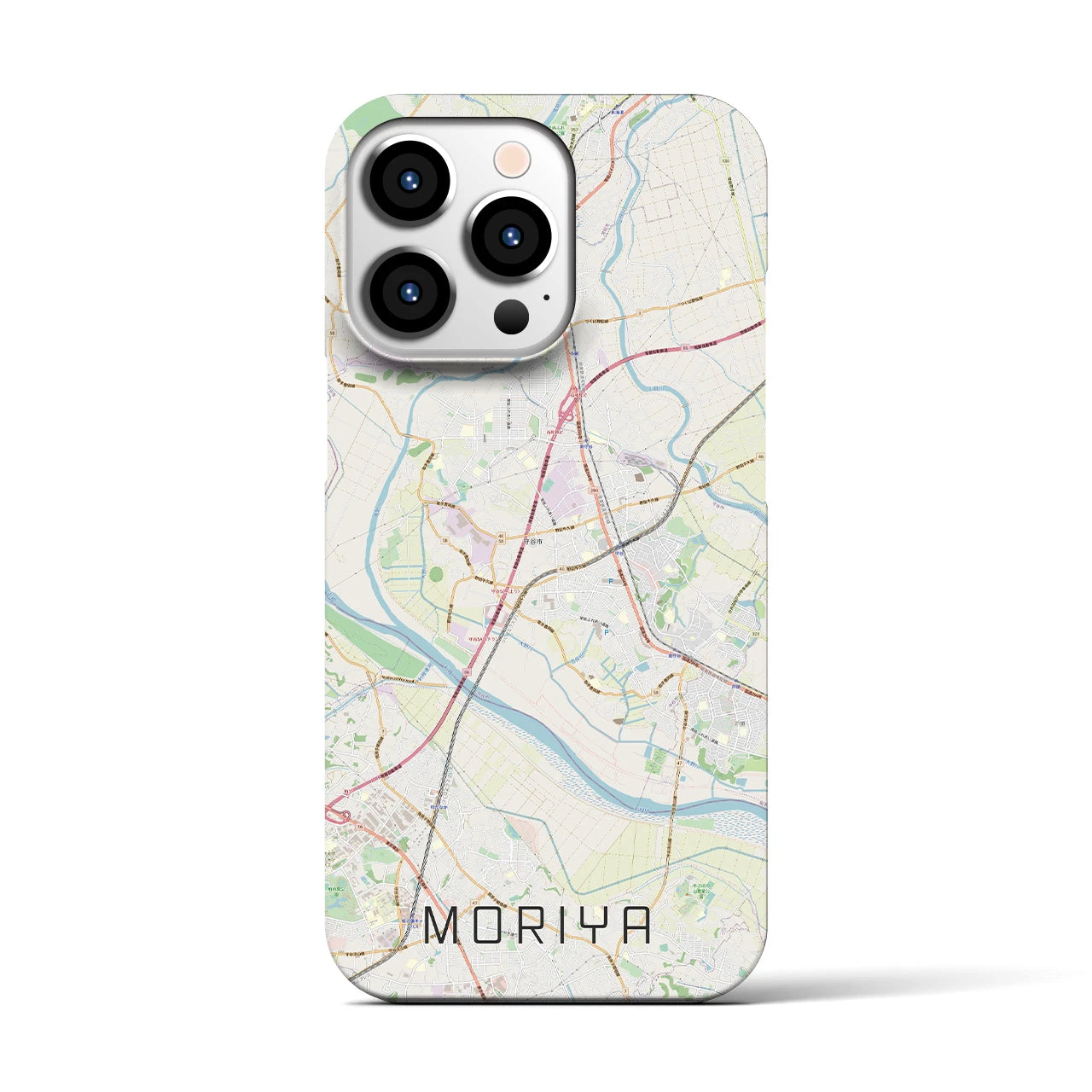 【守谷(茨城県)】地図柄iPhoneケース(バックカバータイプ)