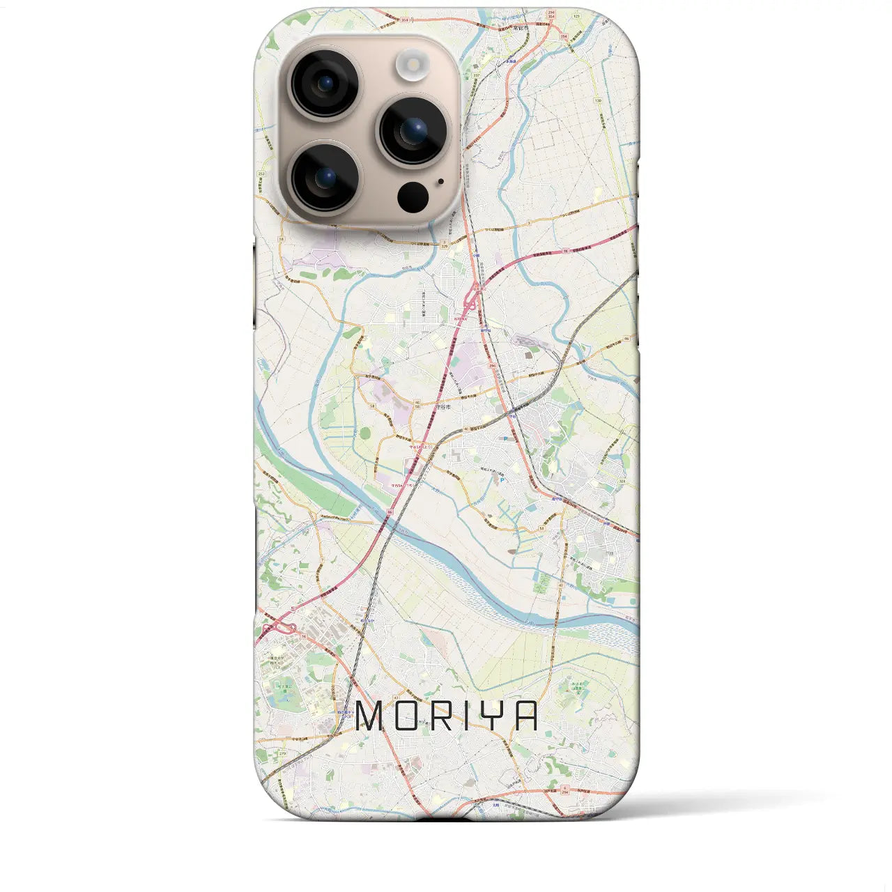 【守谷(茨城県)】地図柄iPhoneケース(バックカバータイプ)