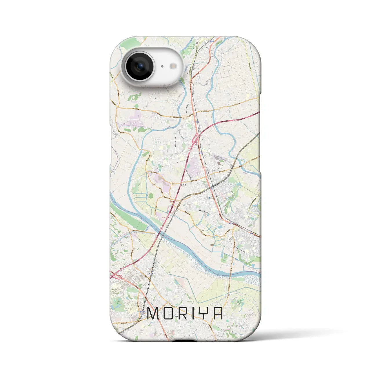 【守谷(茨城県)】地図柄iPhoneケース(バックカバータイプ)