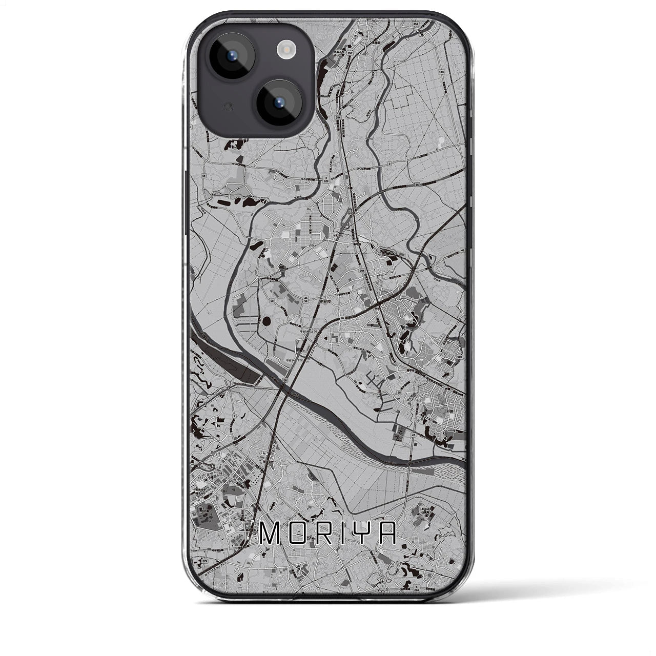 【守谷(茨城県)】地図柄iPhoneケース(クリアタイプ)