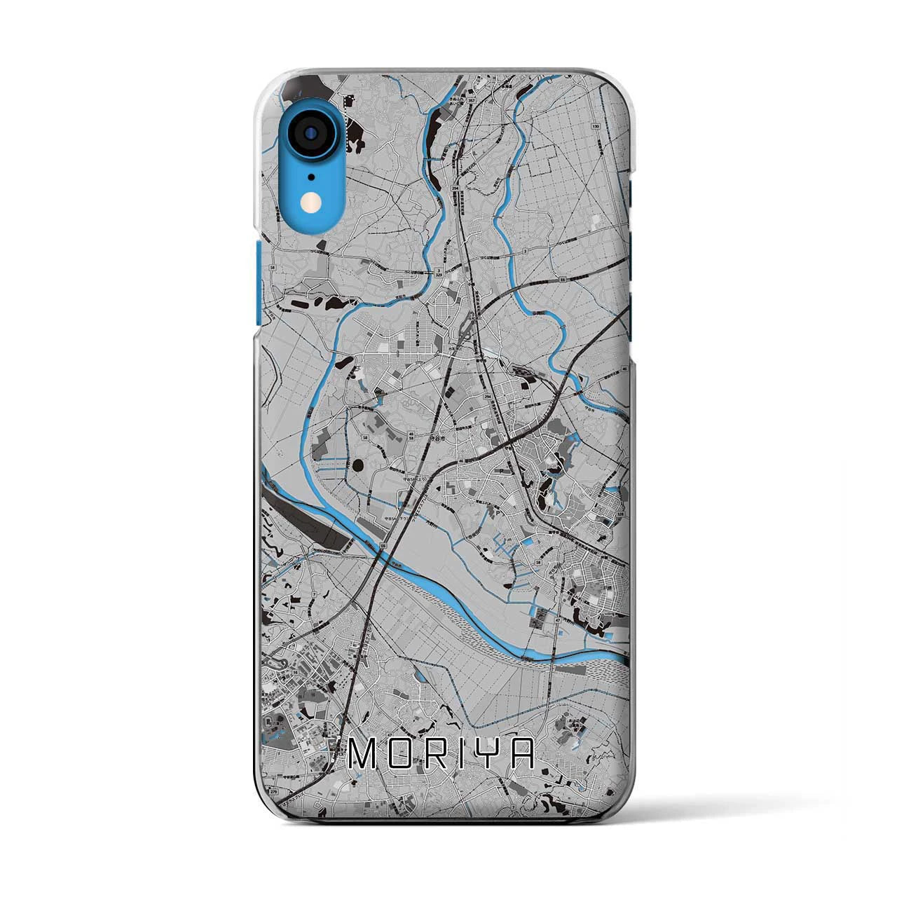 【守谷(茨城県)】地図柄iPhoneケース(クリアタイプ)