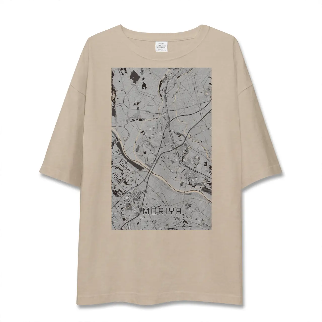 【守谷(茨城県)】地図柄ビッグシルエットTシャツ
