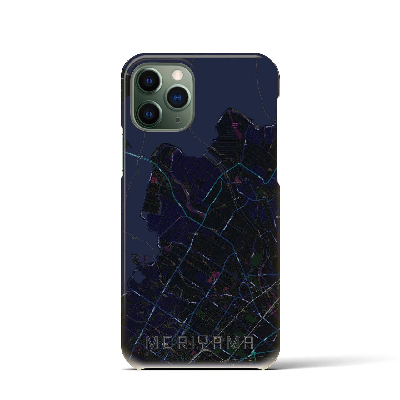 【守山(滋賀県)】地図柄iPhoneケース(バックカバータイプ)