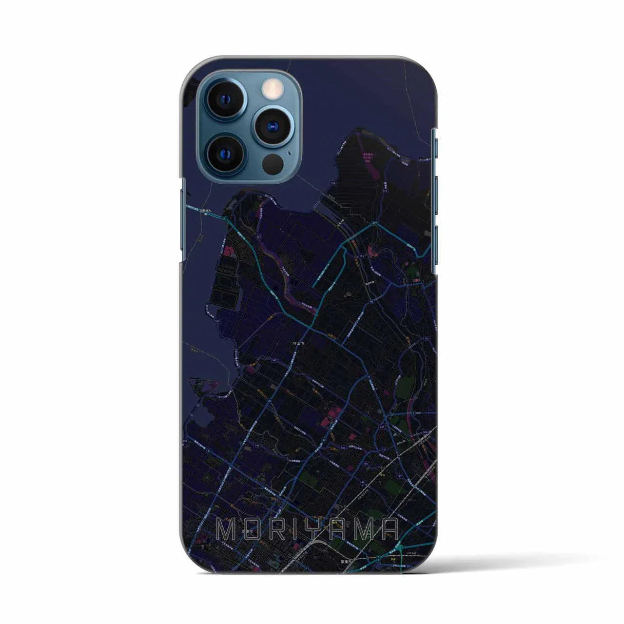 【守山(滋賀県)】地図柄iPhoneケース(バックカバータイプ)