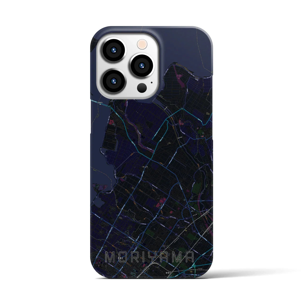 【守山(滋賀県)】地図柄iPhoneケース(バックカバータイプ)