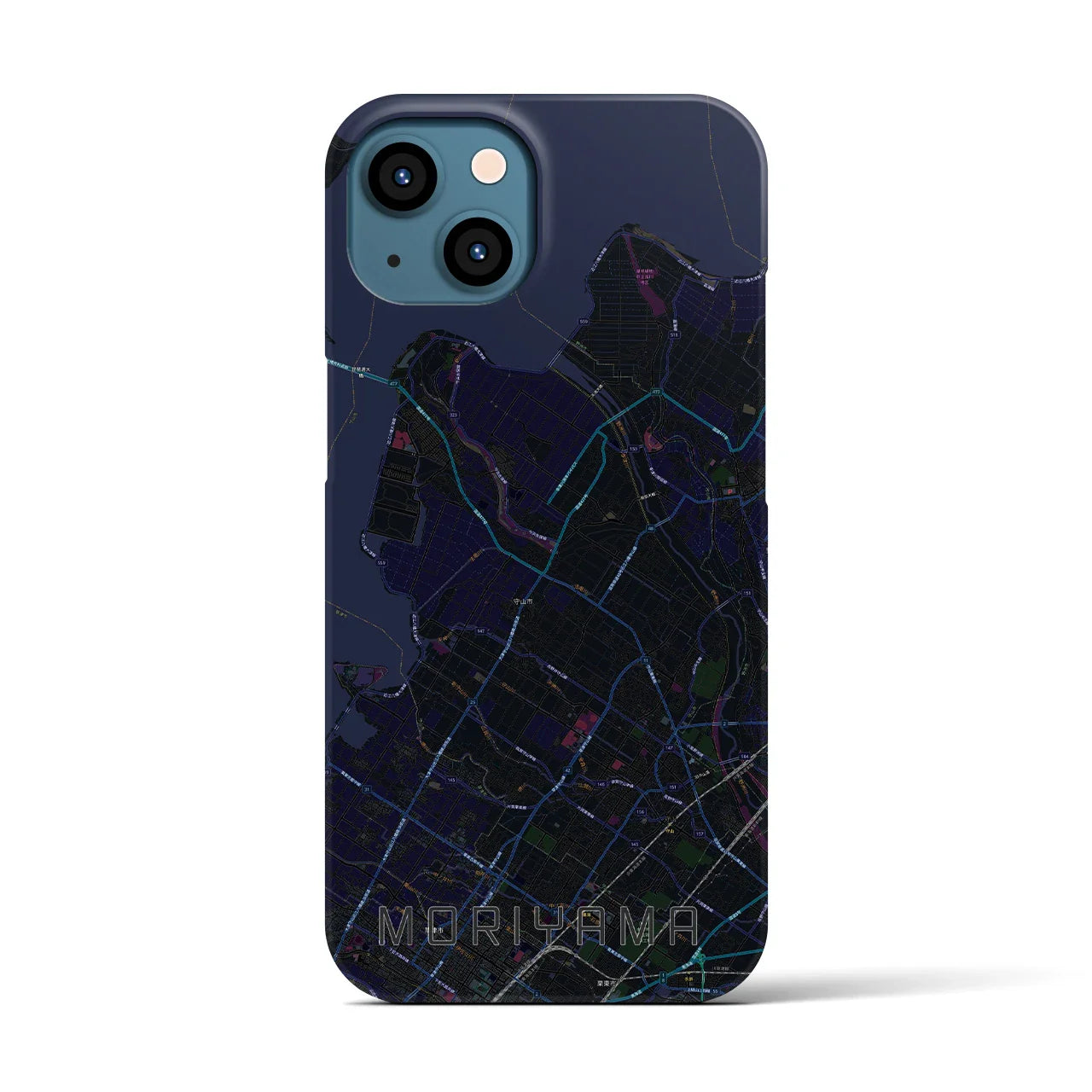 【守山(滋賀県)】地図柄iPhoneケース(バックカバータイプ)
