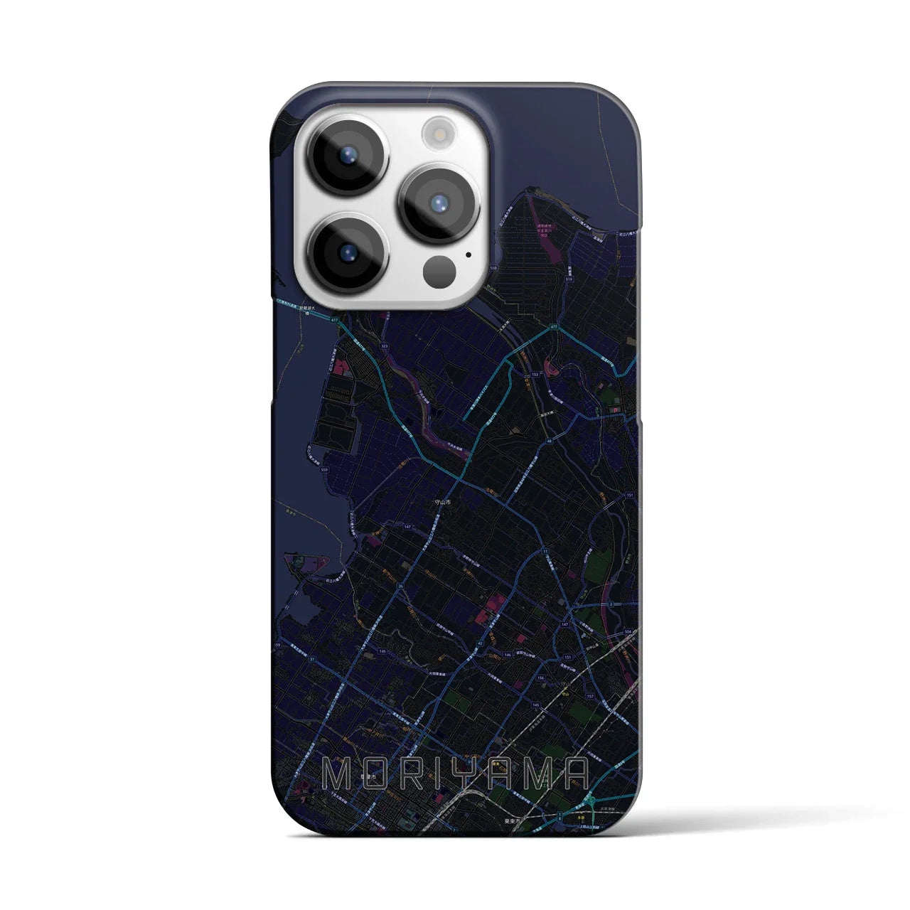 【守山(滋賀県)】地図柄iPhoneケース(バックカバータイプ)