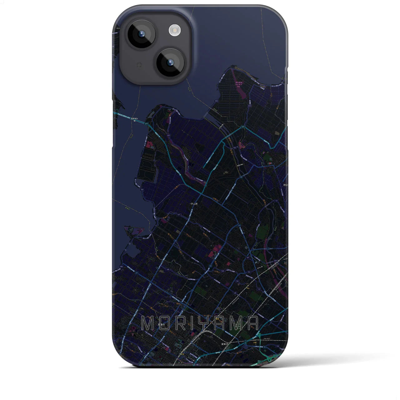 【守山(滋賀県)】地図柄iPhoneケース(バックカバータイプ)
