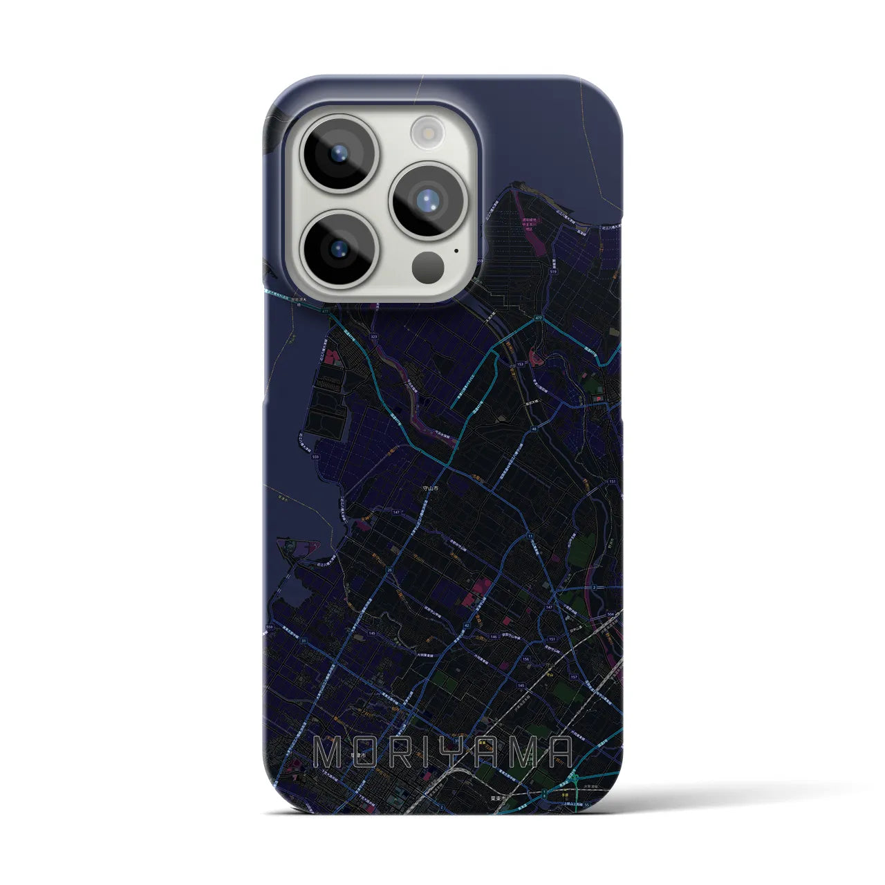 【守山(滋賀県)】地図柄iPhoneケース(バックカバータイプ)