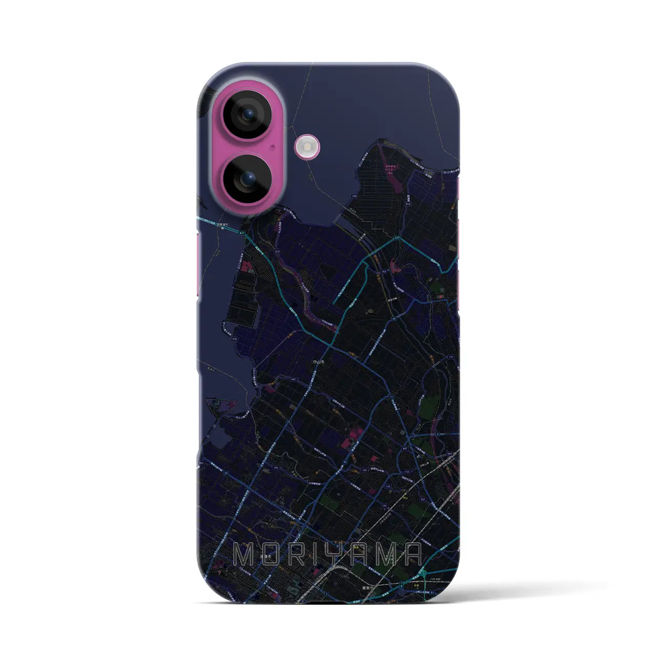 【守山(滋賀県)】地図柄iPhoneケース(バックカバータイプ)