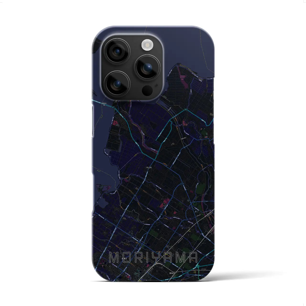 【守山(滋賀県)】地図柄iPhoneケース(バックカバータイプ)