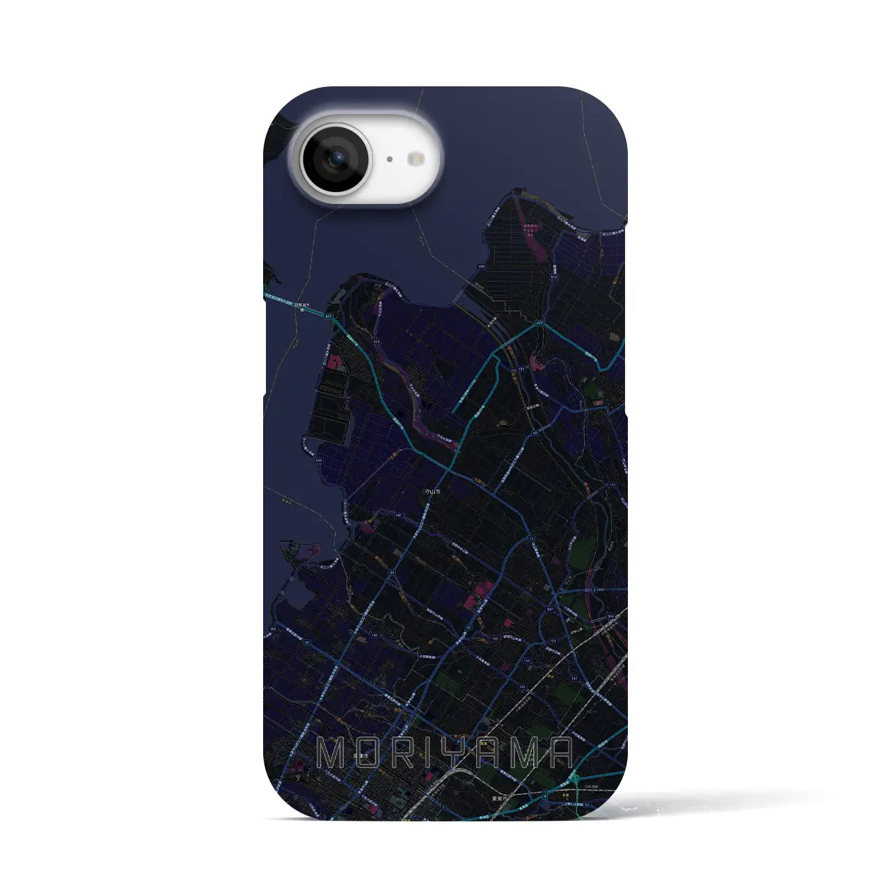 【守山(滋賀県)】地図柄iPhoneケース(バックカバータイプ)