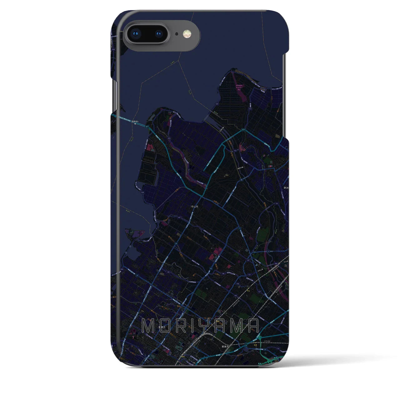 【守山(滋賀県)】地図柄iPhoneケース(バックカバータイプ)