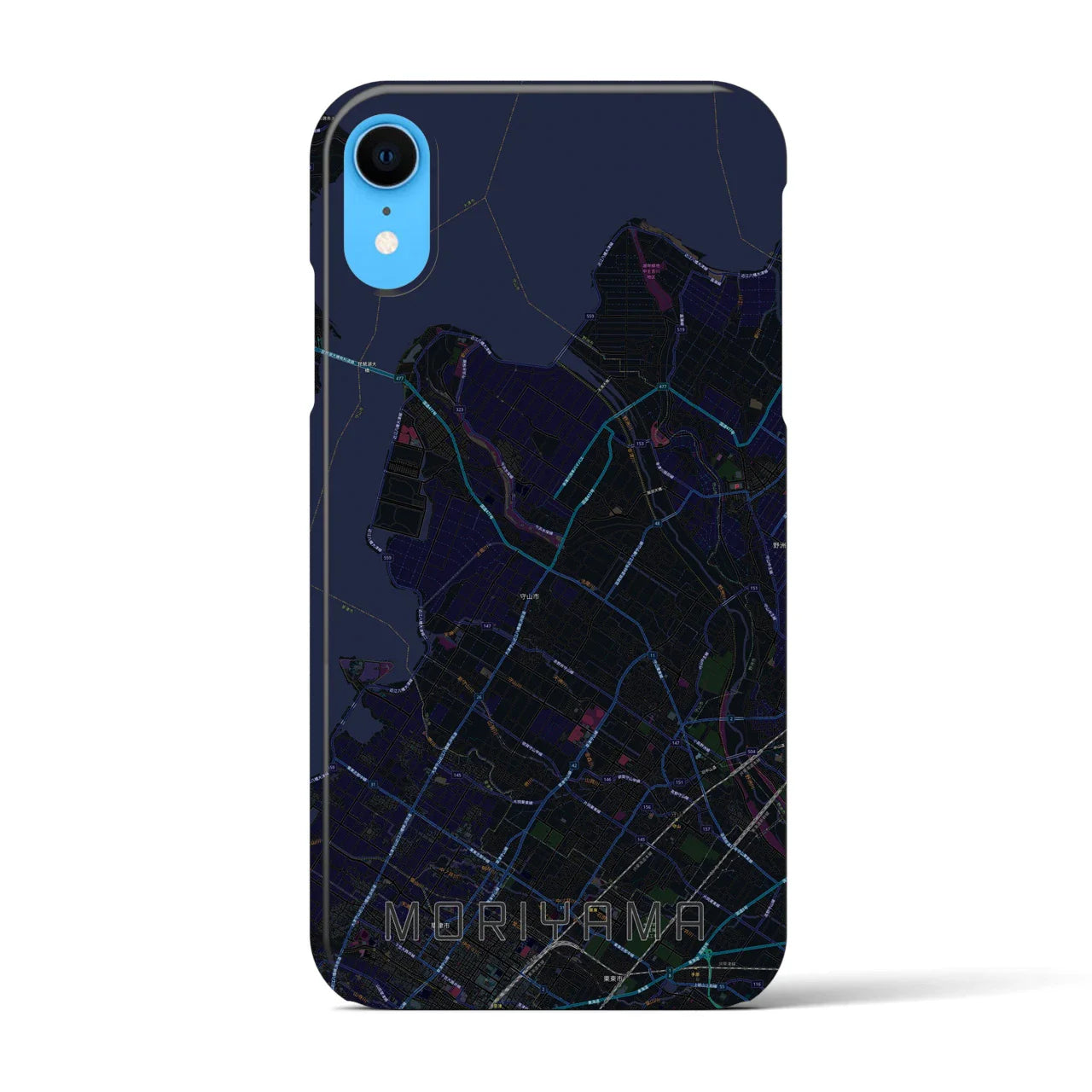 【守山(滋賀県)】地図柄iPhoneケース(バックカバータイプ)