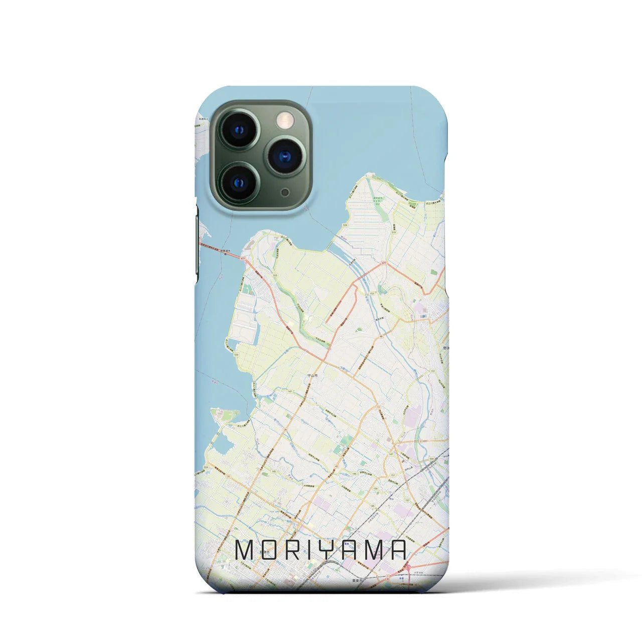 【守山(滋賀県)】地図柄iPhoneケース(バックカバータイプ)