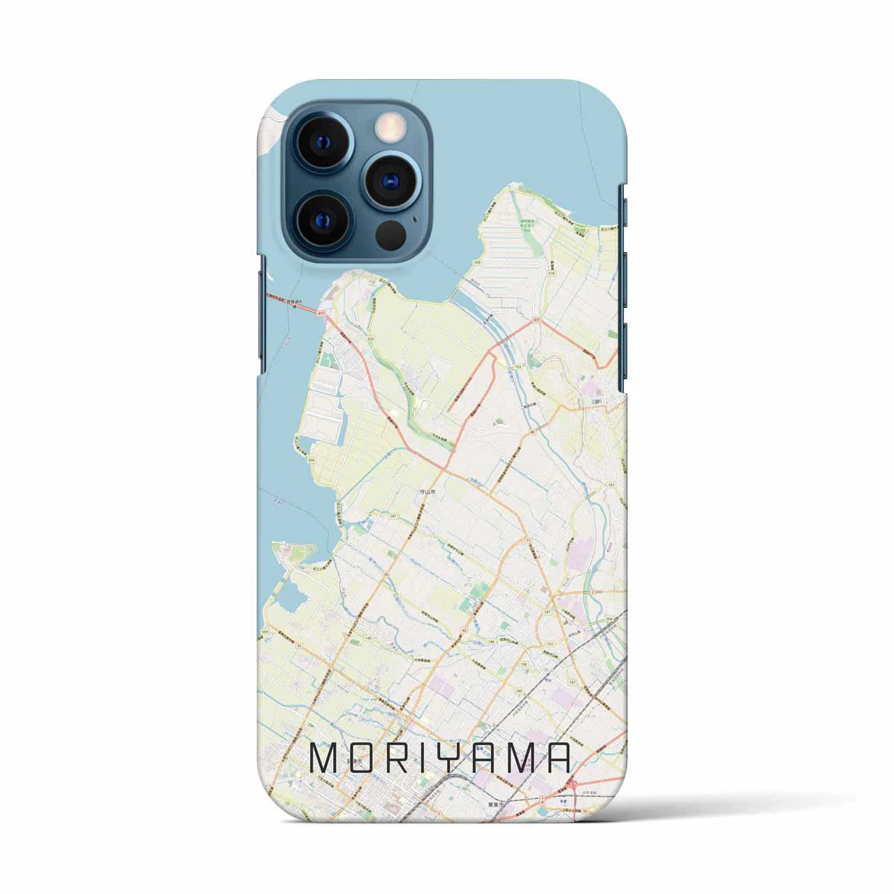 【守山(滋賀県)】地図柄iPhoneケース(バックカバータイプ)