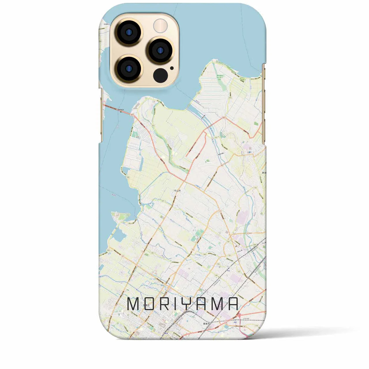 【守山(滋賀県)】地図柄iPhoneケース(バックカバータイプ)