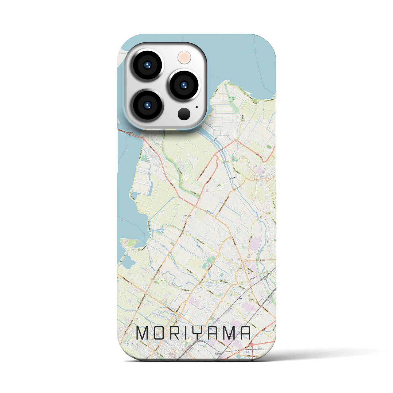 【守山(滋賀県)】地図柄iPhoneケース(バックカバータイプ)
