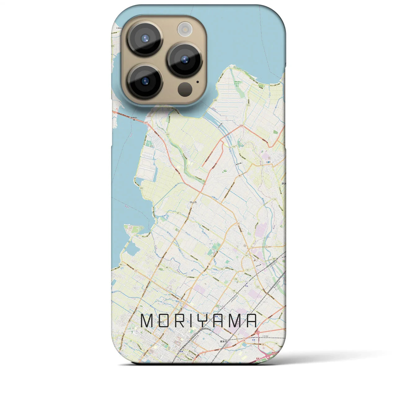 【守山(滋賀県)】地図柄iPhoneケース(バックカバータイプ)