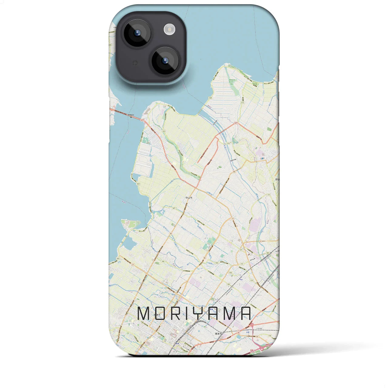 【守山(滋賀県)】地図柄iPhoneケース(バックカバータイプ)