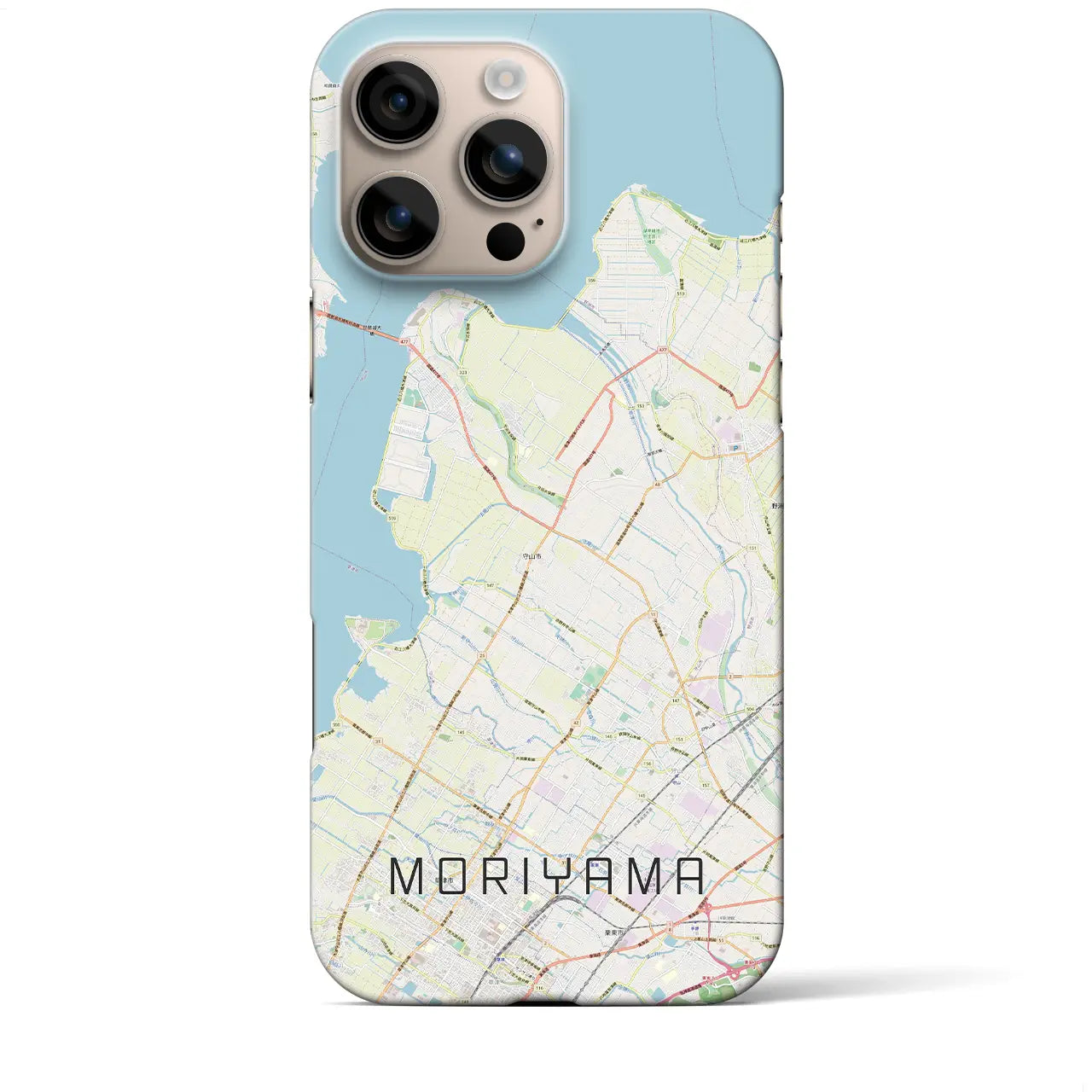 【守山(滋賀県)】地図柄iPhoneケース(バックカバータイプ)