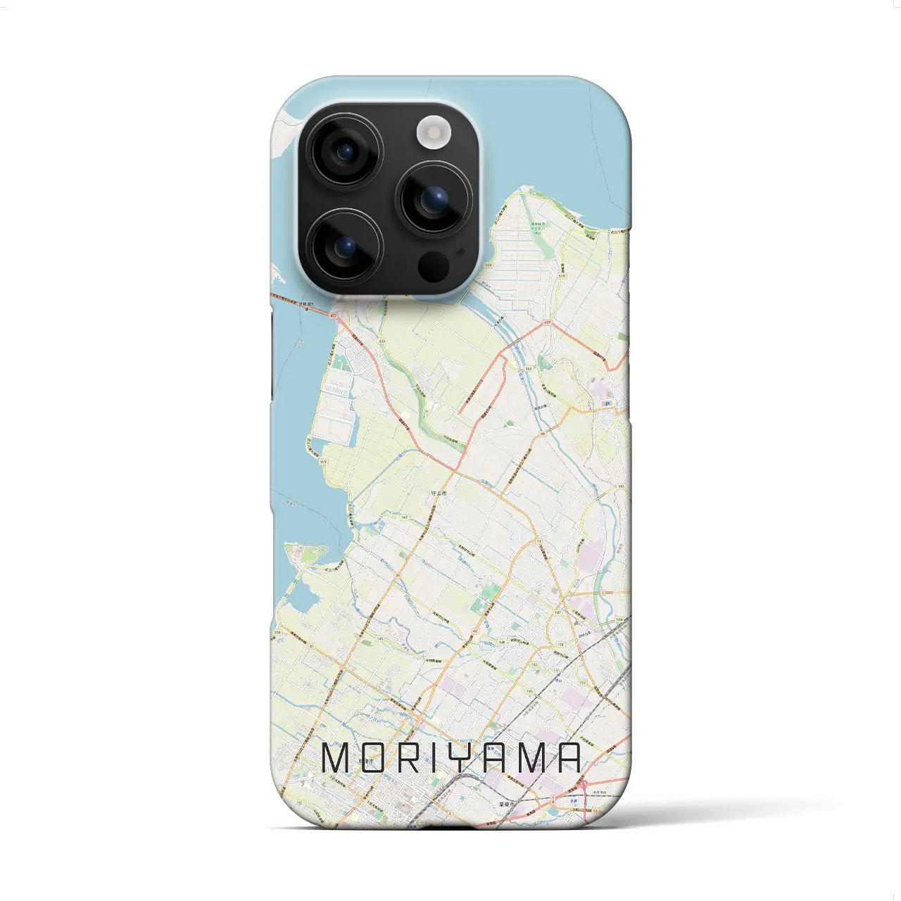 【守山(滋賀県)】地図柄iPhoneケース(バックカバータイプ)
