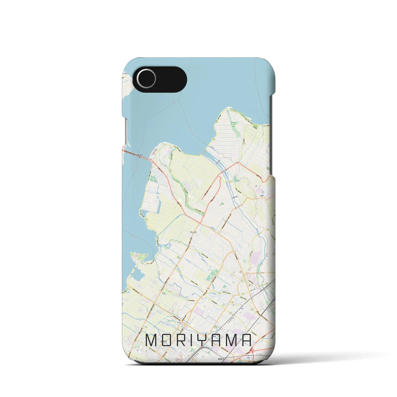 【守山(滋賀県)】地図柄iPhoneケース(バックカバータイプ)