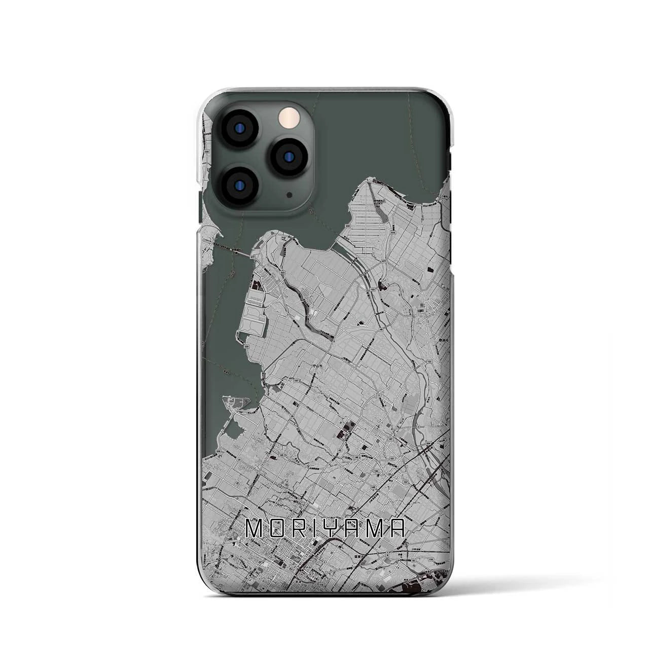 【守山(滋賀県)】地図柄iPhoneケース(クリアタイプ)