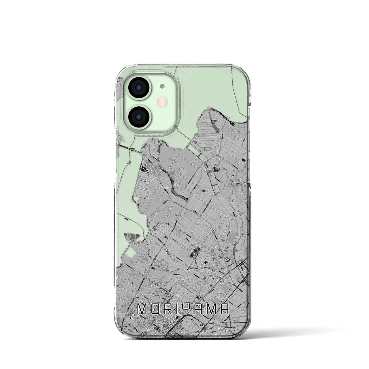 【守山(滋賀県)】地図柄iPhoneケース(クリアタイプ)