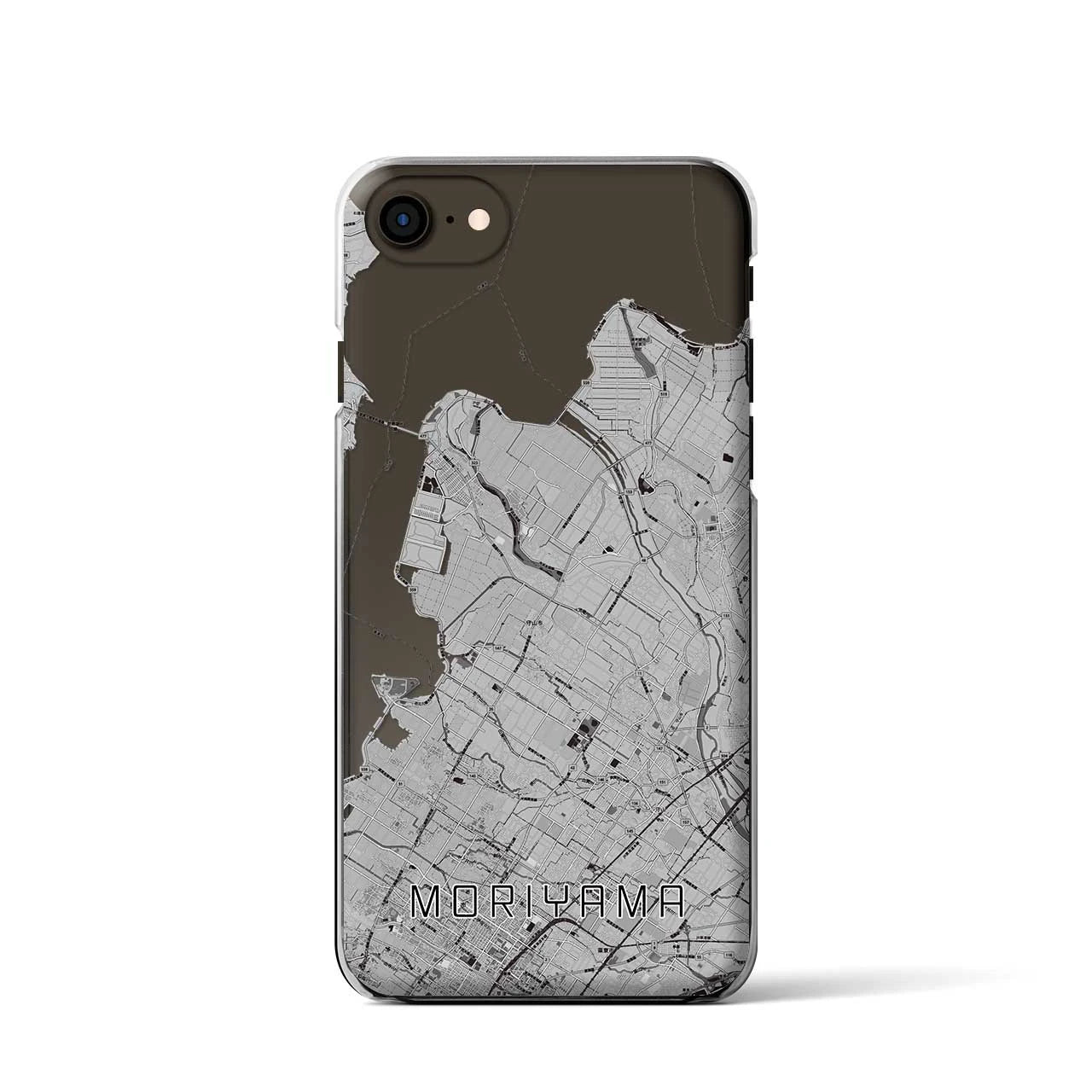 【守山(滋賀県)】地図柄iPhoneケース(クリアタイプ)