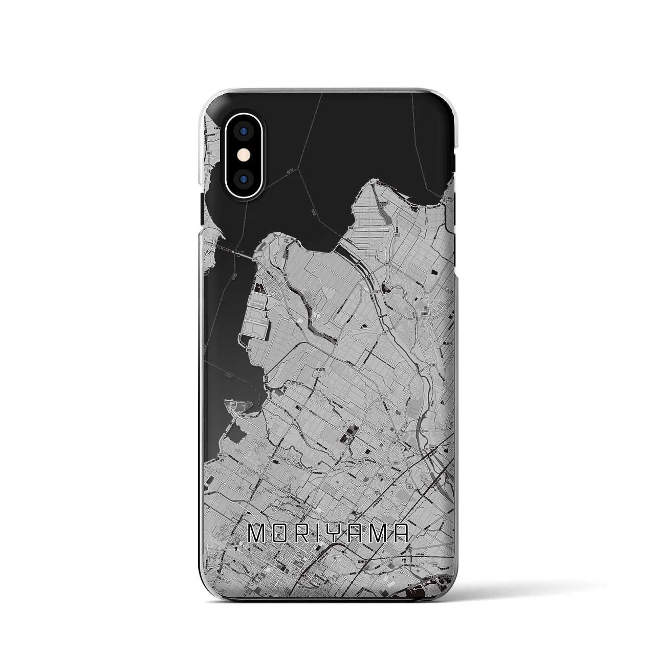 【守山(滋賀県)】地図柄iPhoneケース(クリアタイプ)