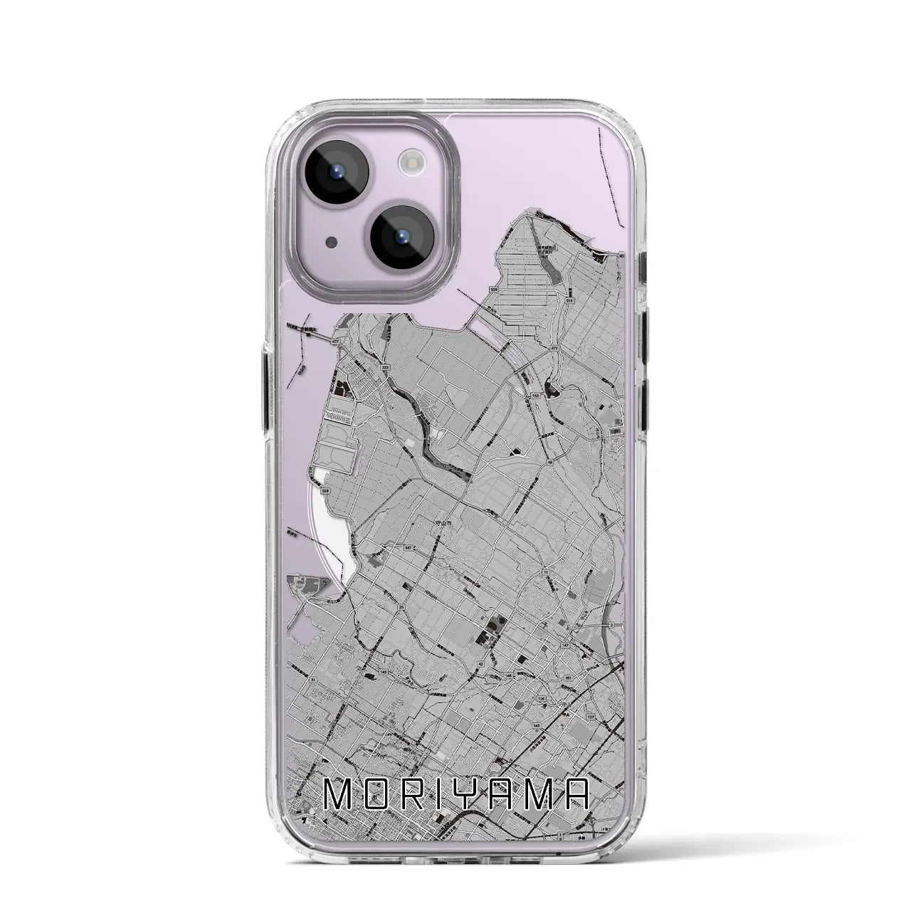 【守山(滋賀県)】地図柄iPhoneケース(MagSafeタイプ)