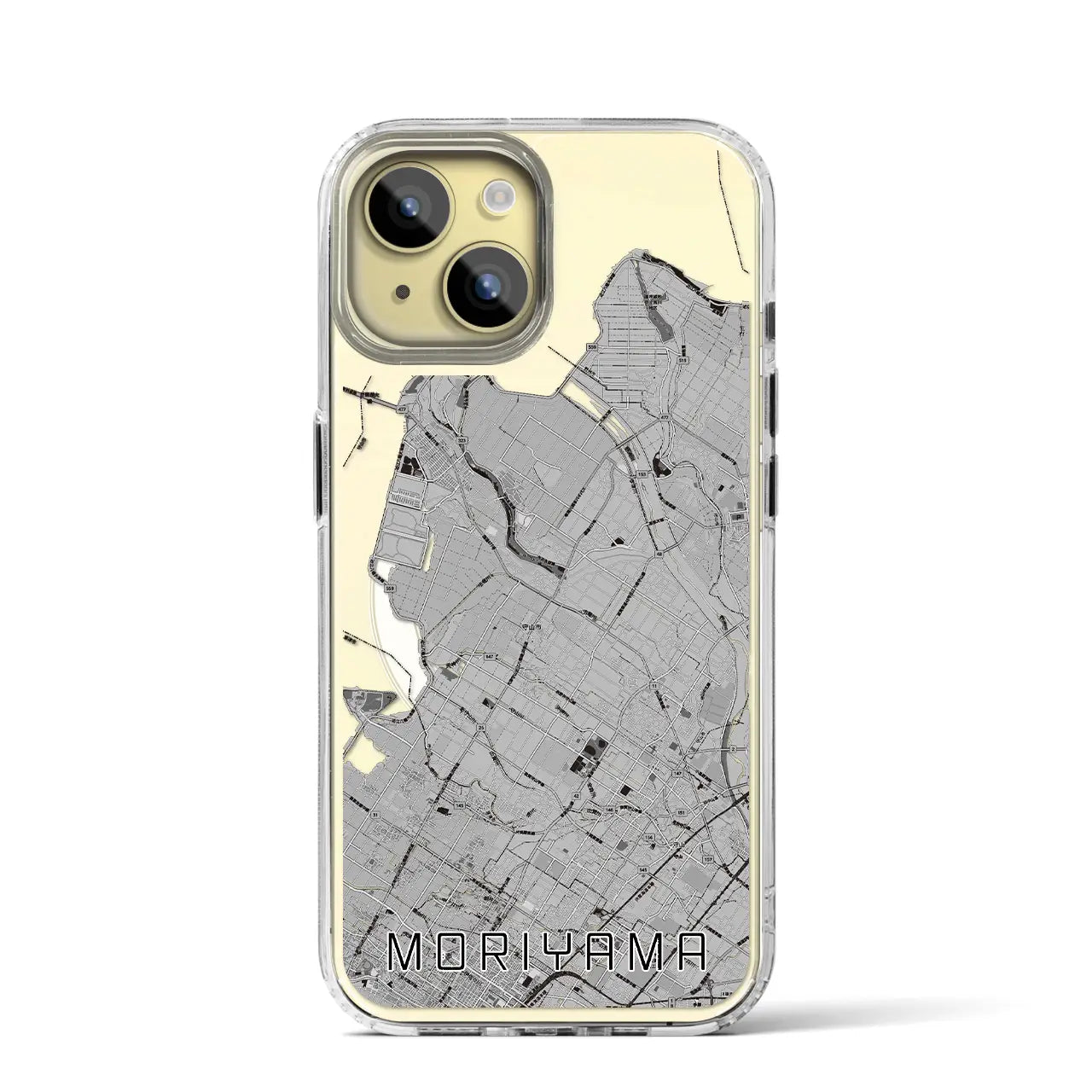 【守山(滋賀県)】地図柄iPhoneケース(MagSafeタイプ)