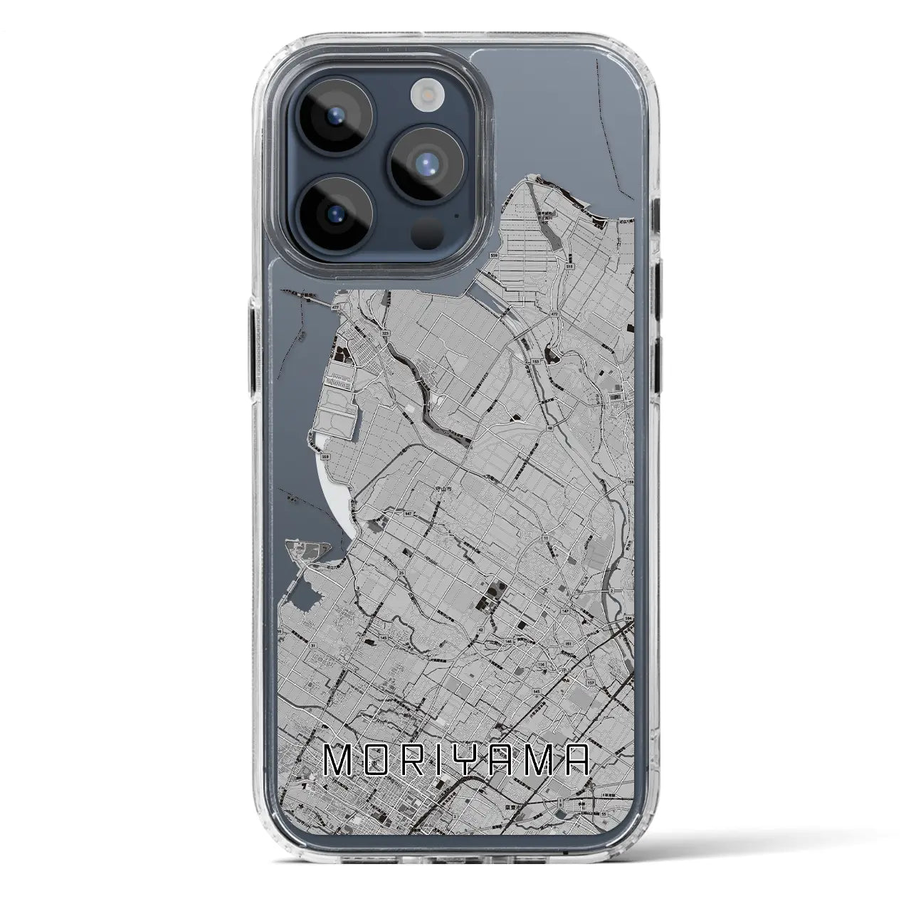【守山(滋賀県)】地図柄iPhoneケース(MagSafeタイプ)