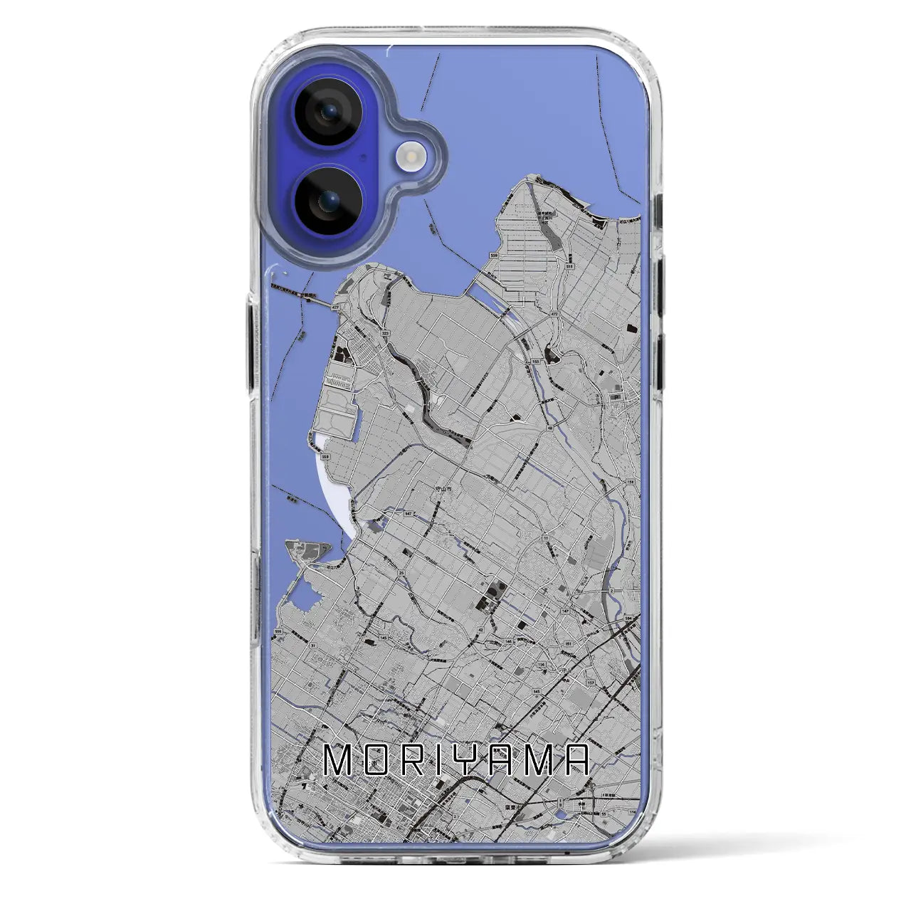 【守山(滋賀県)】地図柄iPhoneケース(MagSafeタイプ)