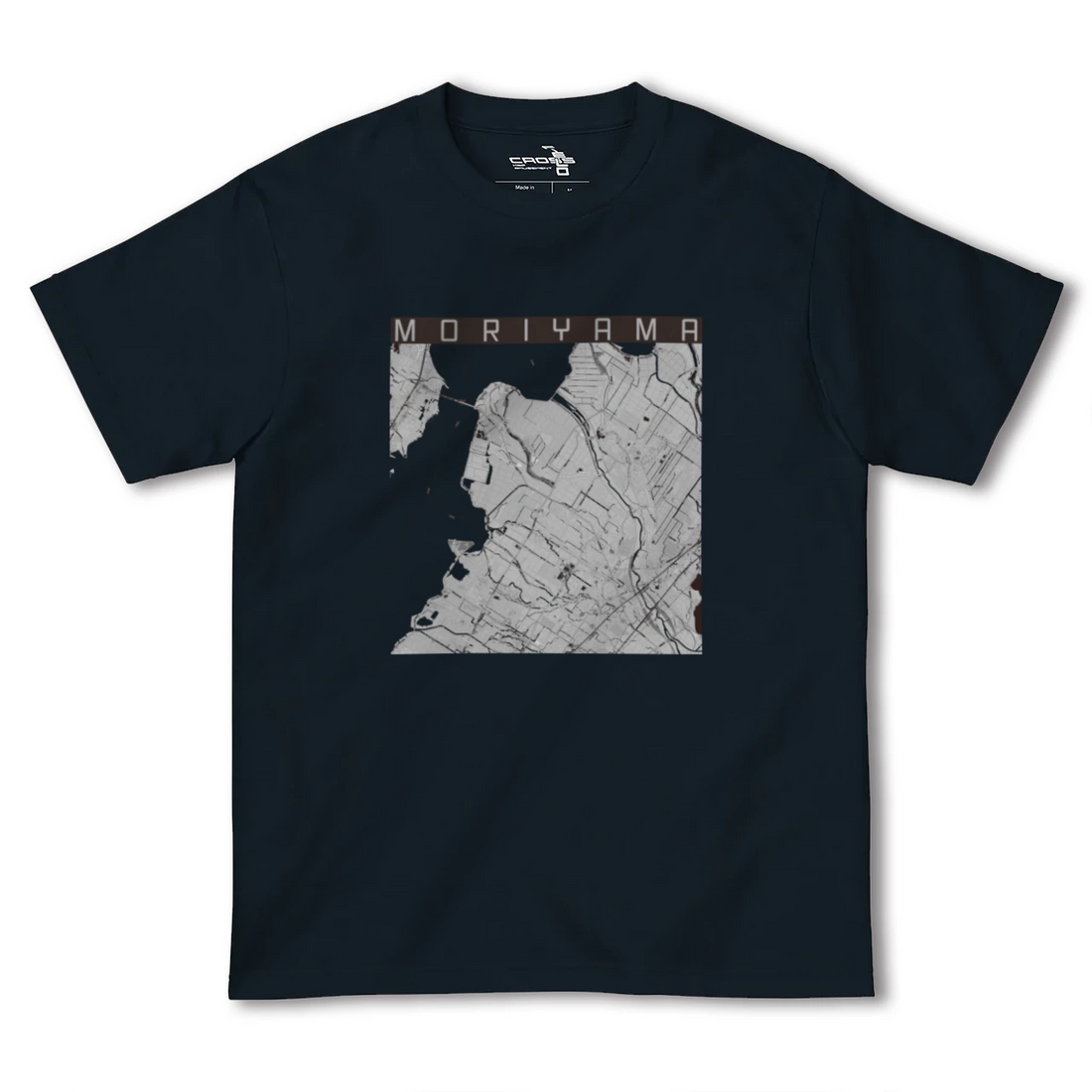 【守山(滋賀県)】地図柄ヘビーウェイトTシャツ