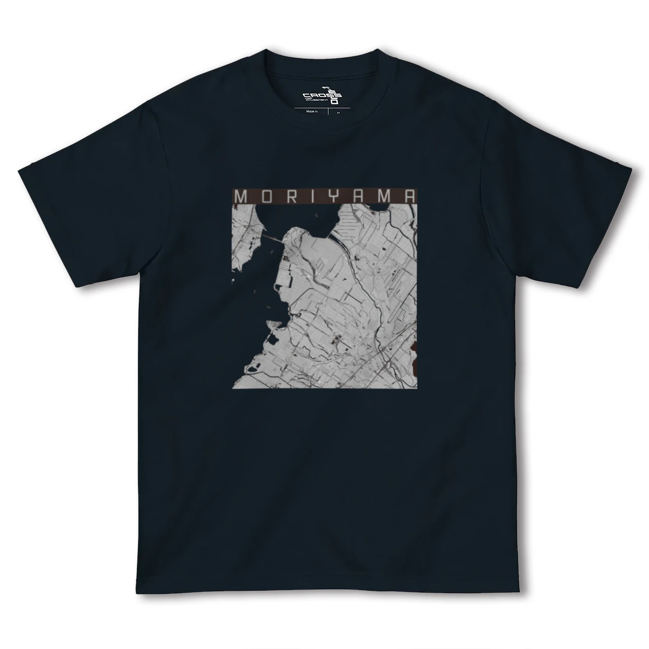 【守山(滋賀県)】地図柄ヘビーウェイトTシャツ