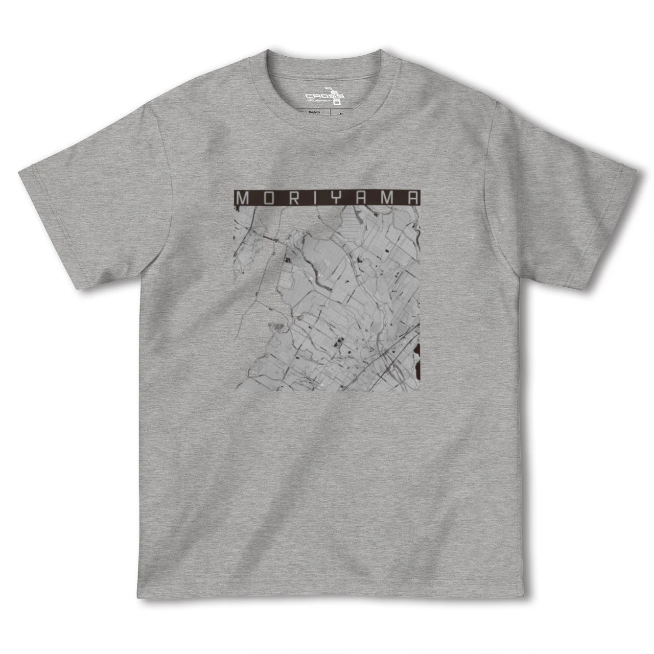 【守山(滋賀県)】地図柄ヘビーウェイトTシャツ