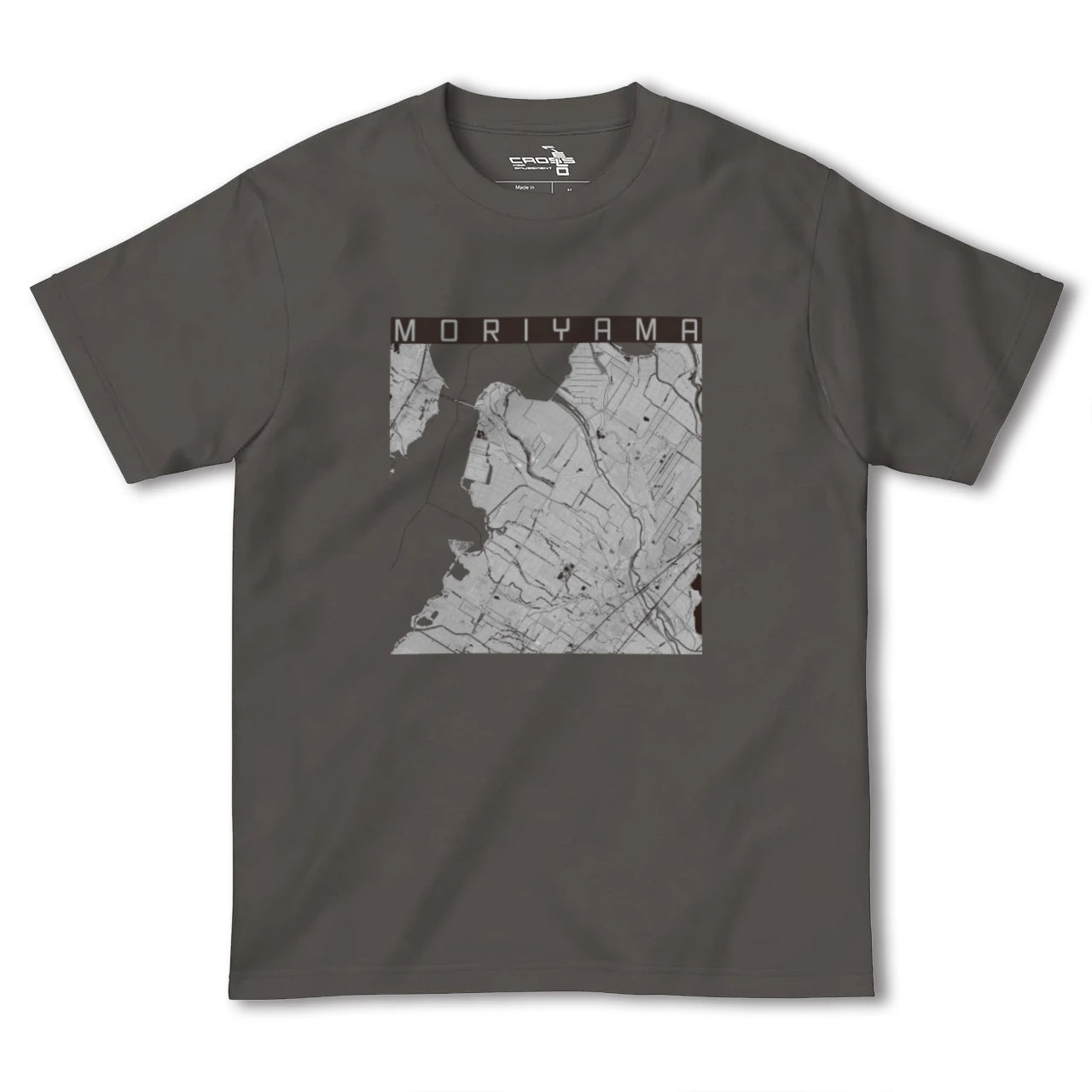 【守山(滋賀県)】地図柄ヘビーウェイトTシャツ
