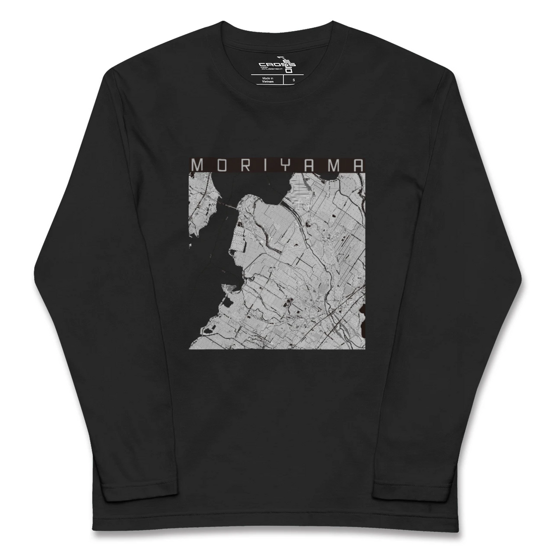 【守山(滋賀県)】地図柄ロングスリーブTシャツ