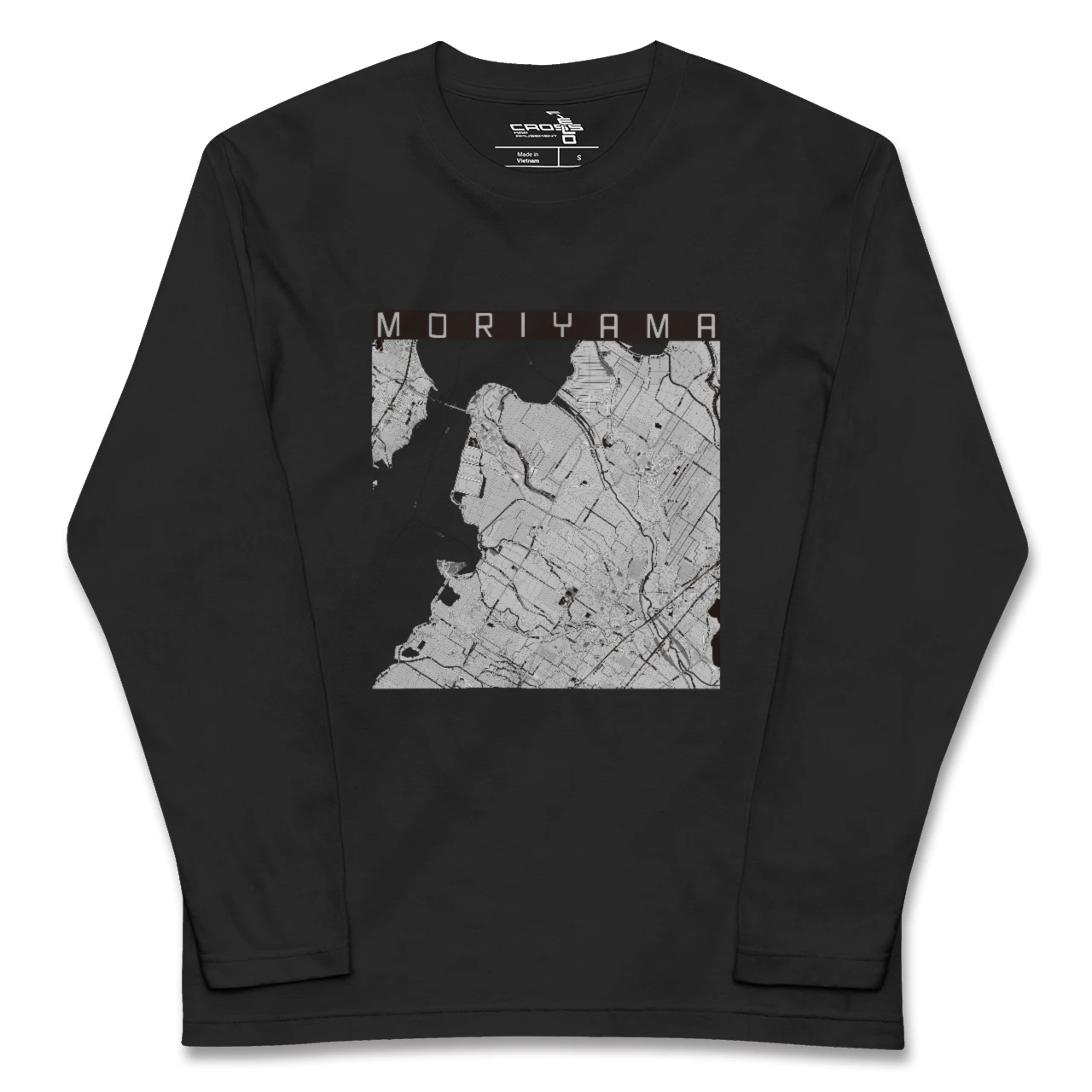 【守山(滋賀県)】地図柄ロングスリーブTシャツ