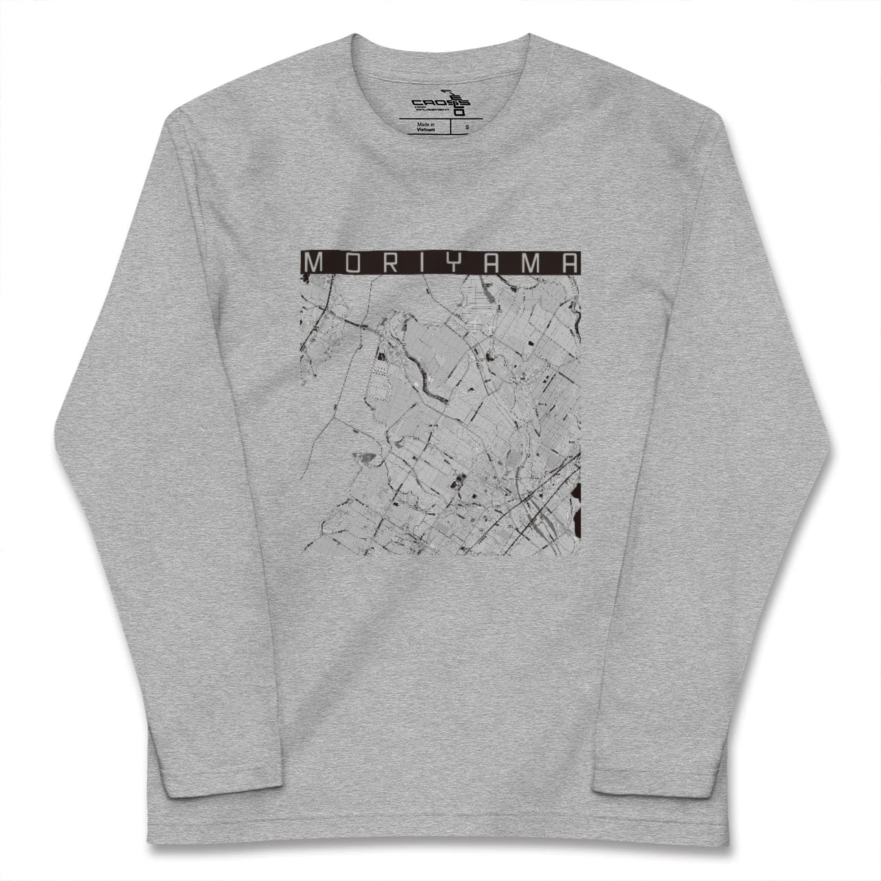 【守山(滋賀県)】地図柄ロングスリーブTシャツ